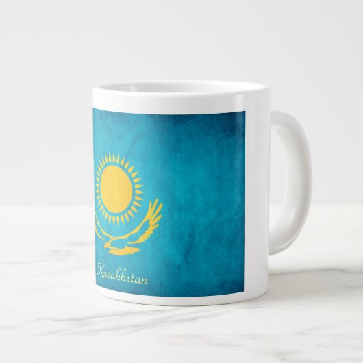 Tasse de drapeau de Kazakhstan (Devant droit)