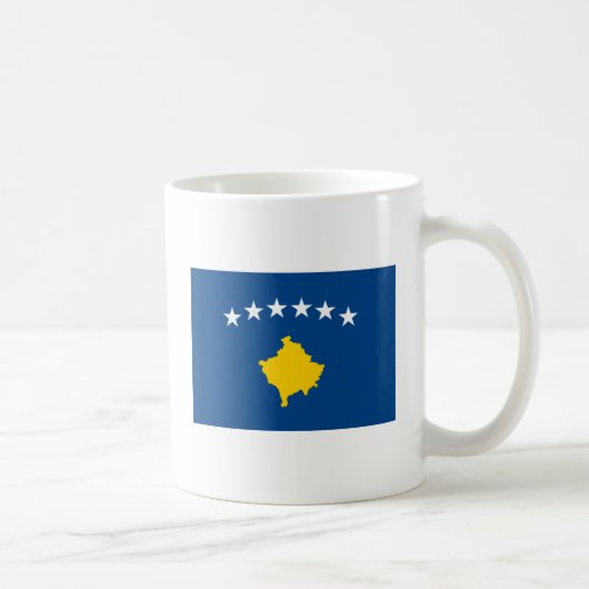 Tasse de drapeau de Kosovo (Droite)