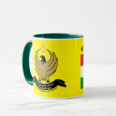 Tasse de drapeau de Kurdistan* (Devant gauche)