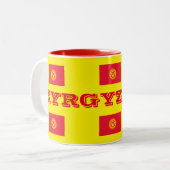 Tasse de drapeau de Kyrgyzstan* (Devant gauche)