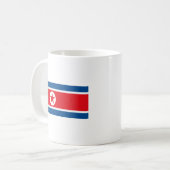 Tasse de drapeau de la Corée du Nord (Devant gauche)
