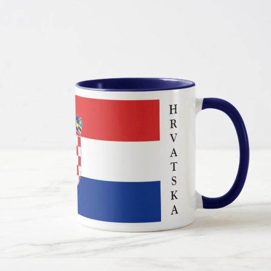 Tasse de drapeau de la Croatie (Droite)