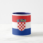 Tasse de drapeau de la Croatie (Centre)