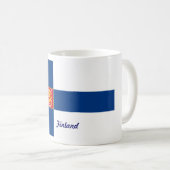 Tasse de drapeau de la Finlande (Devant droit)