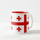 Tasse de drapeau de la Géorgie (Devant droit)