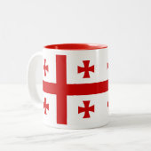 Tasse de drapeau de la Géorgie (Devant gauche)