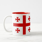Tasse de drapeau de la Géorgie (Gauche)