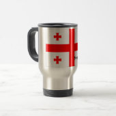 Tasse de drapeau de la Géorgie (Devant gauche)