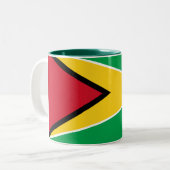 Tasse de drapeau de la Guyane (Devant gauche)