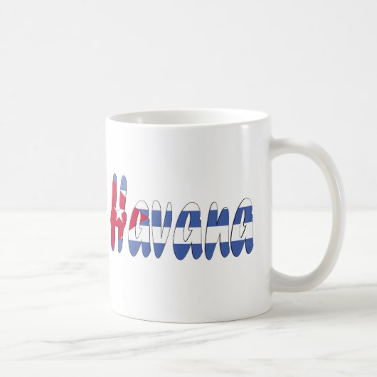 Tasse de drapeau de La Havane, Cuba (Droite)
