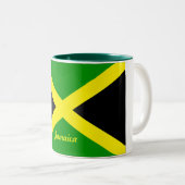 Tasse de drapeau de la Jamaïque (Devant droit)
