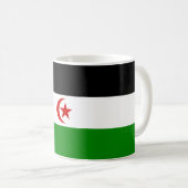 Tasse de drapeau de la Sahara occidental (Devant droit)
