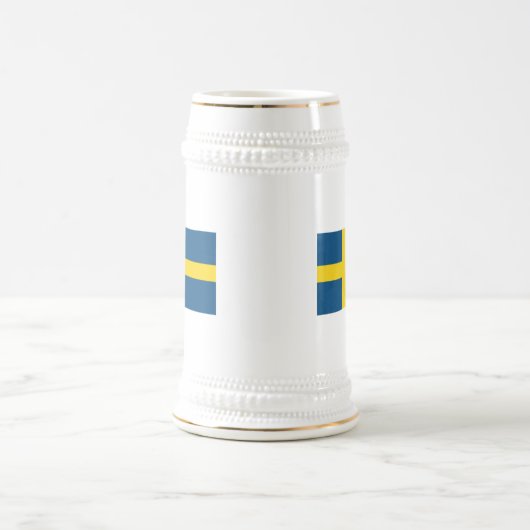 Tasse de drapeau de la Suède (Centre)