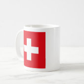 Tasse de drapeau de la Suisse (Devant gauche)