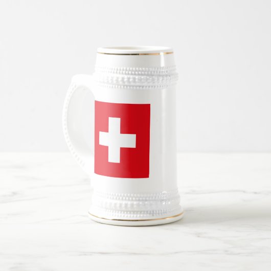 Tasse de drapeau de la Suisse (Devant gauche)