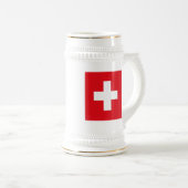 Tasse de drapeau de la Suisse (Devant droit)
