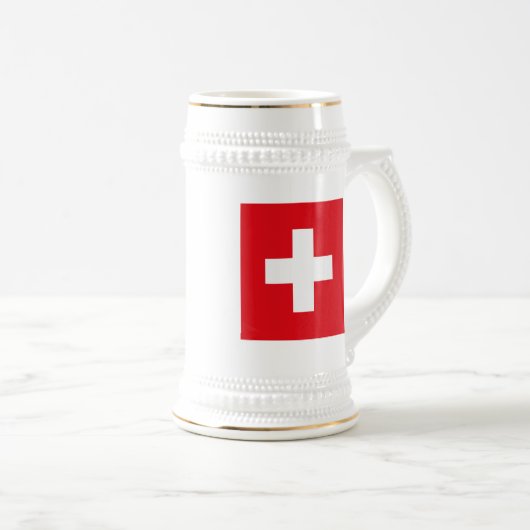 Tasse de drapeau de la Suisse (Devant droit)