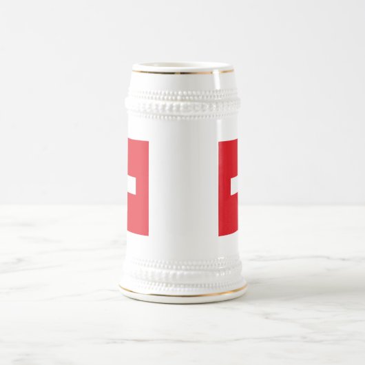 Tasse de drapeau de la Suisse (Centre)