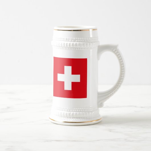 Tasse de drapeau de la Suisse (Droite)
