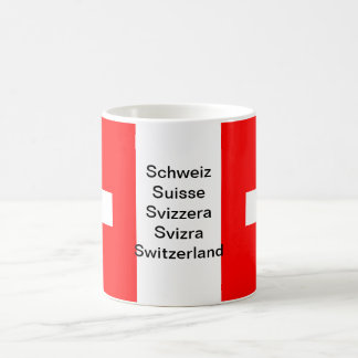Tasse de drapeau de la Suisse