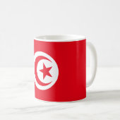 Tasse de drapeau de la Tunisie (Devant droit)