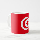 Tasse de drapeau de la Tunisie (Devant gauche)