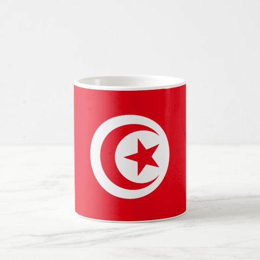 Tasse de drapeau de la Tunisie (Centre)