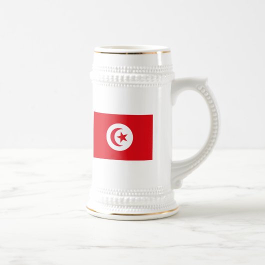 Tasse de drapeau de la Tunisie (Droite)