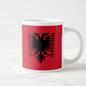 Tasse de drapeau de l'Albanie (Droite)