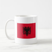 Tasse de drapeau de l'Albanie (Gauche)