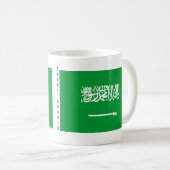 Tasse de drapeau de l'Arabie Saoudite (Devant droit)