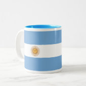 Tasse de drapeau de l'Argentine (Devant gauche)