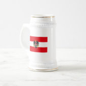 Tasse de drapeau de l'Autriche (Devant gauche)