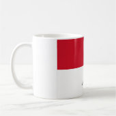 Tasse de drapeau de l'Indonésie (Gauche)