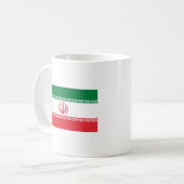 Tasse de drapeau de l'Iran (Devant gauche)