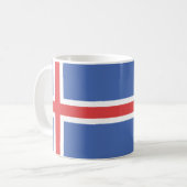 Tasse de drapeau de l'Islande (Devant gauche)