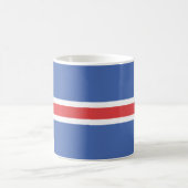 Tasse de drapeau de l'Islande (Centre)