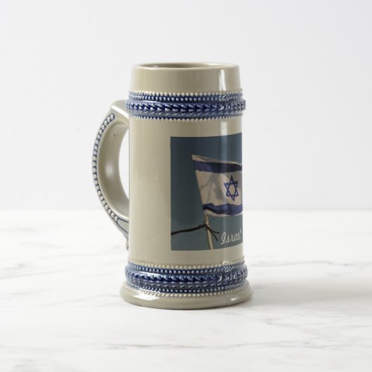 Tasse de drapeau de l'Israël (Devant gauche)