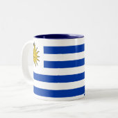 Tasse de drapeau de l'Uruguay (Devant gauche)