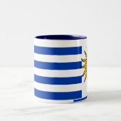 Tasse de drapeau de l'Uruguay (Centre)