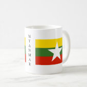 Tasse de drapeau de Myanmar (Devant droit)