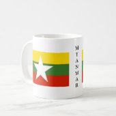 Tasse de drapeau de Myanmar (Devant gauche)