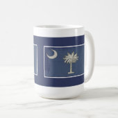 Tasse de drapeau de Palmetto de Sc (Devant droit)