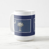 Tasse de drapeau de Palmetto de Sc (Devant gauche)