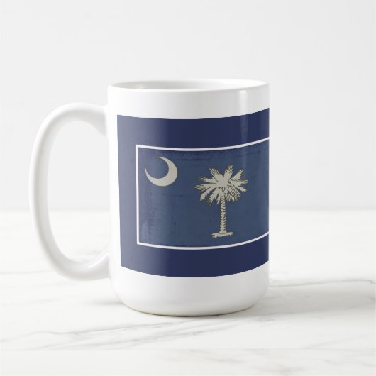 Tasse de drapeau de Palmetto de Sc (Gauche)