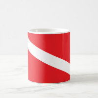 Tasse de drapeau de piqué de plongeur autonome