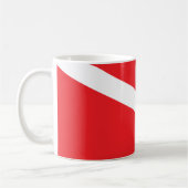 Tasse de drapeau de piqué de plongeur autonome (Gauche)