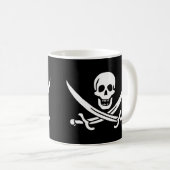 Tasse de drapeau de pirate de jolly roger (Devant droit)