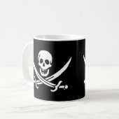 Tasse de drapeau de pirate de jolly roger (Devant gauche)
