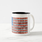 Tasse de drapeau de plaque minéralogique du (Devant droit)